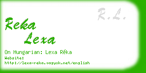 reka lexa business card